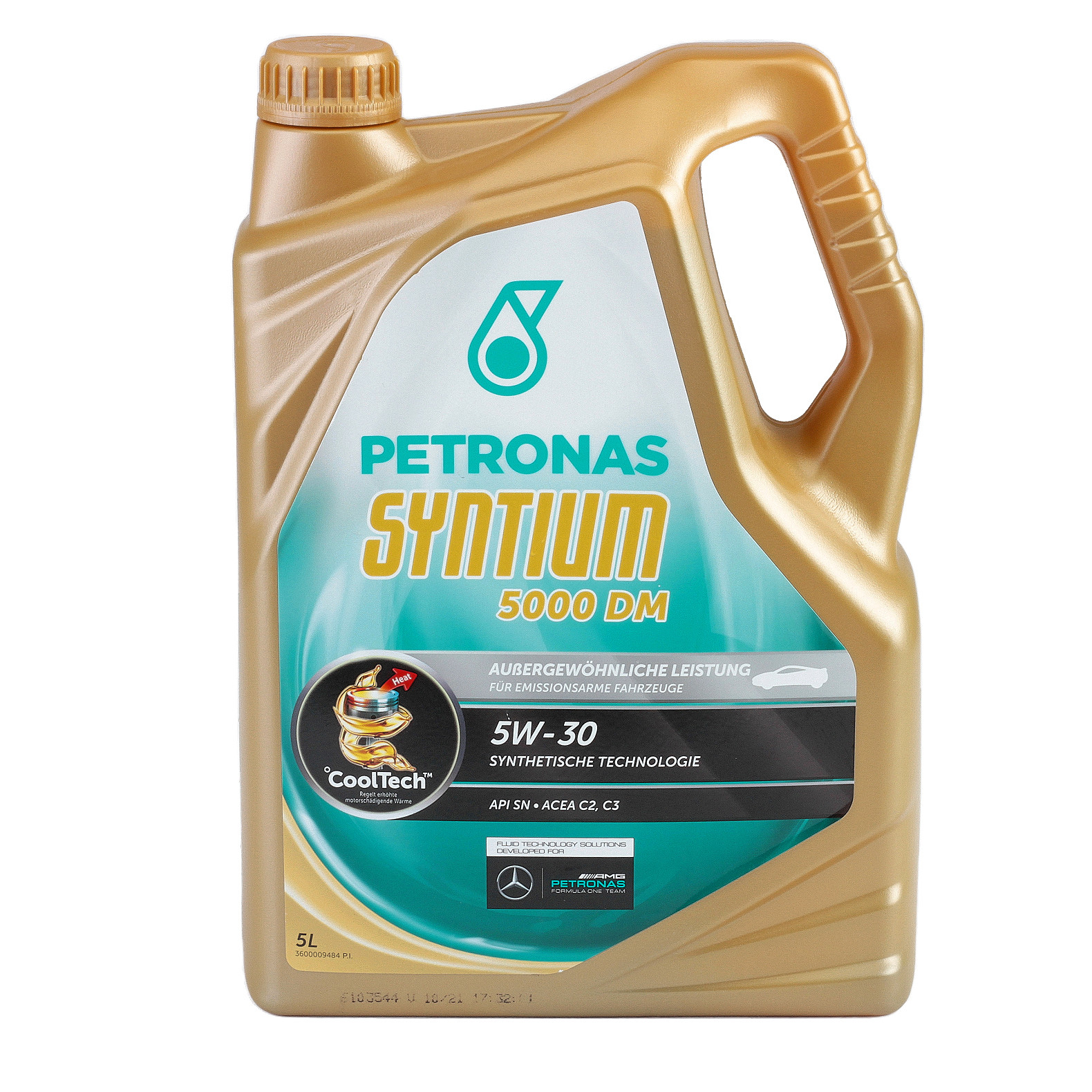 Ulei motor SYNTIUM 5000 DM 5W30 5L pentru BMW, Mercedes, MB, VW de la Petronas