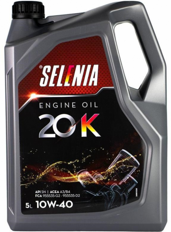 Ulei SELENIA Motor 20K 10W40 70650M12EU, volum 5 litri, sintetic pentru MB, VW