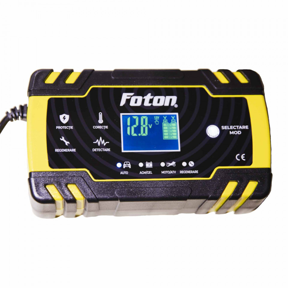 Redresor Foton RI-1224-8 inteligent cu desulfatare - 12V/8A 24V/4A