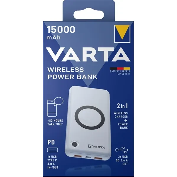 Acumulator extern Power Bank Wireless 15.000 mAh