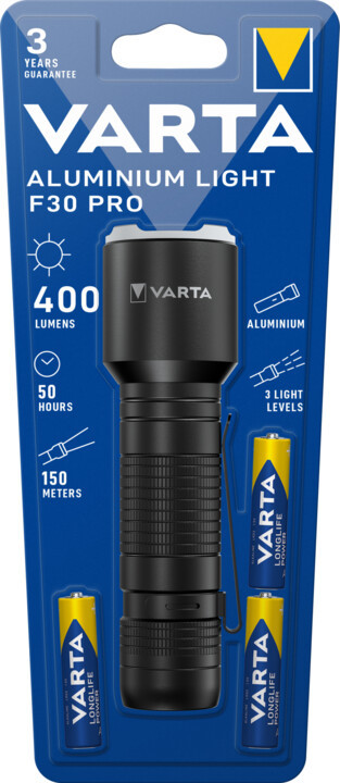 Lanterna Aluminium Light VARTA F30 Pro 3AAA