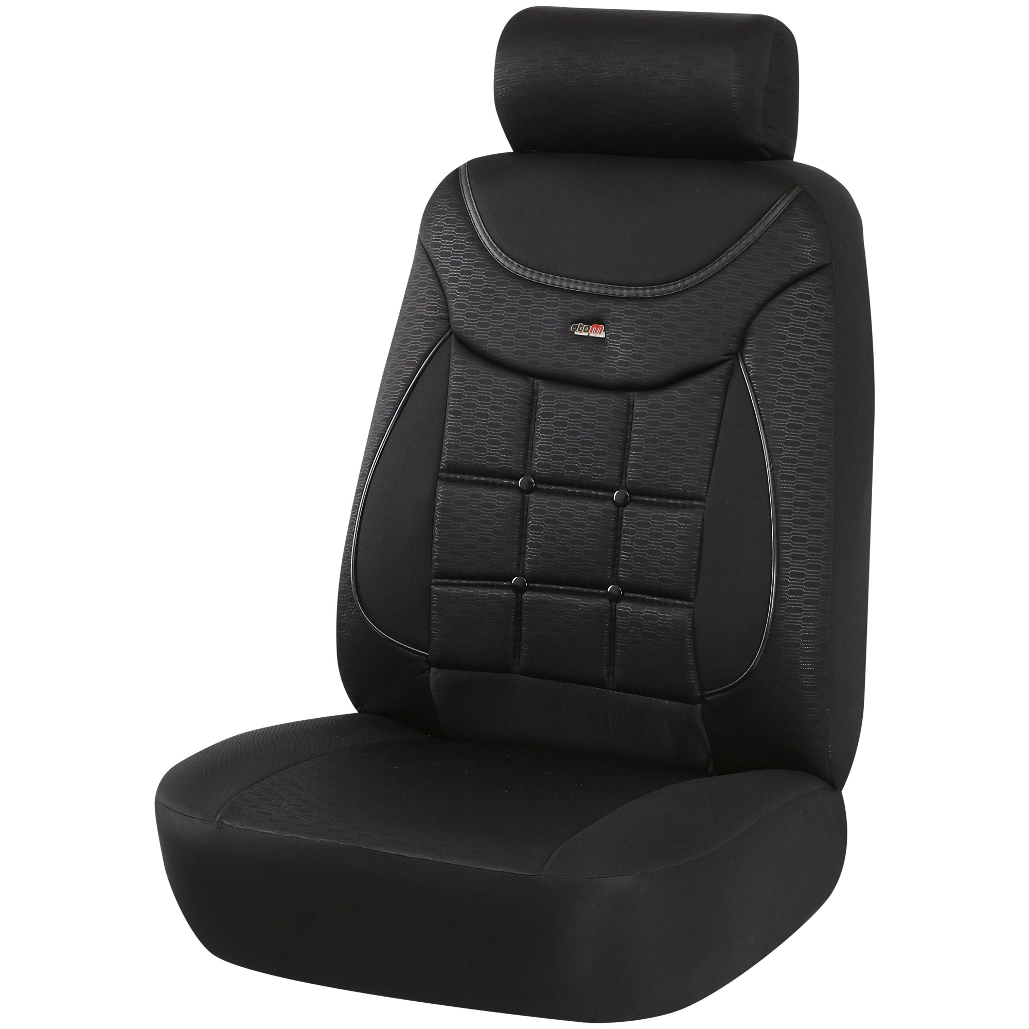 Huse scaun auto Silver Negru 606