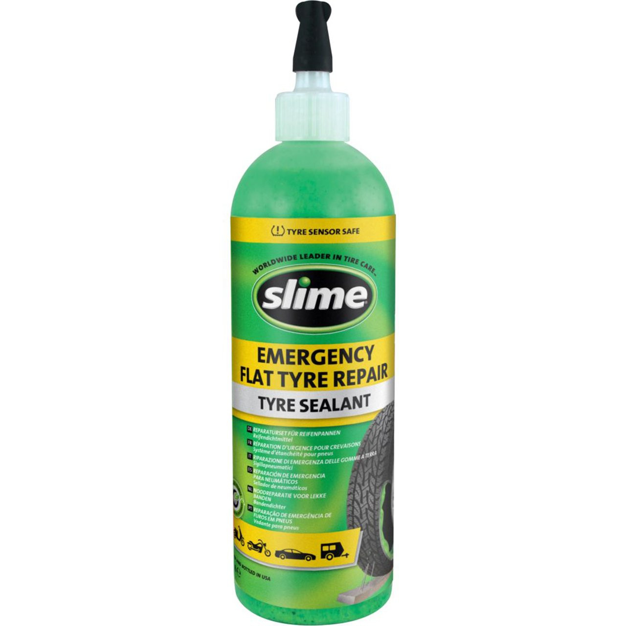 Solutie SLIME antipana pentru anvelope fara camera 473 ml