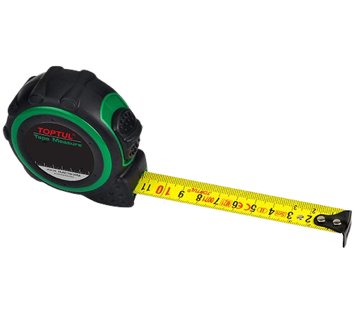 Ruleta TOPTUL profesionala IAAC1903M, lungime masurata 3 m, latime banda 19 mm, clasa de precizie II, carcasa ABS, scala metrica