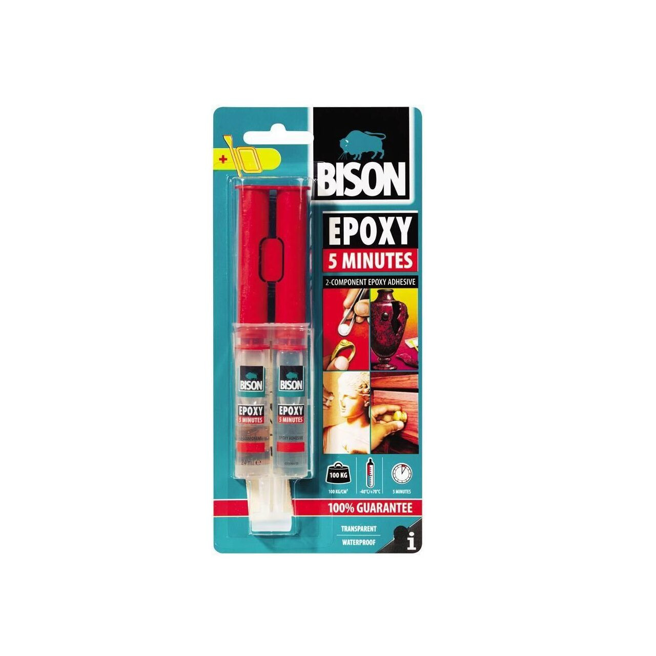 Adeziv BISON bicomponent rapid Epoxy 5 minute, 2 x12ml
