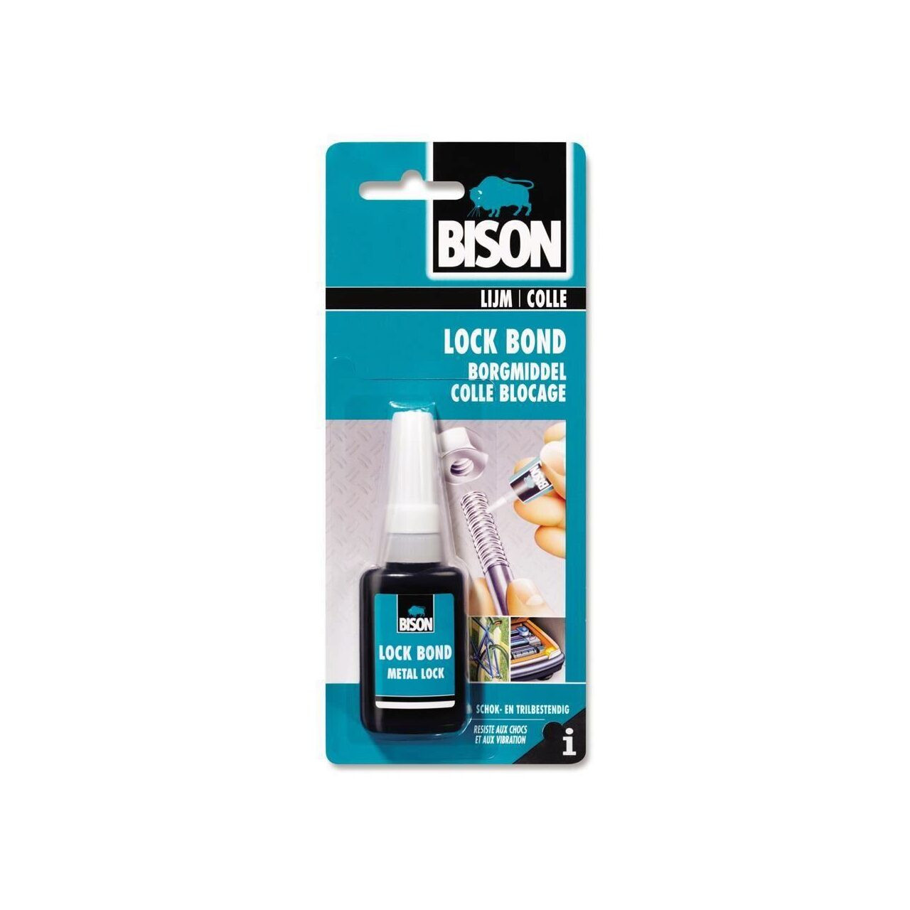 Agent BISON Lock Bond de fixare pentru șuruburi și piulițe, 10ml