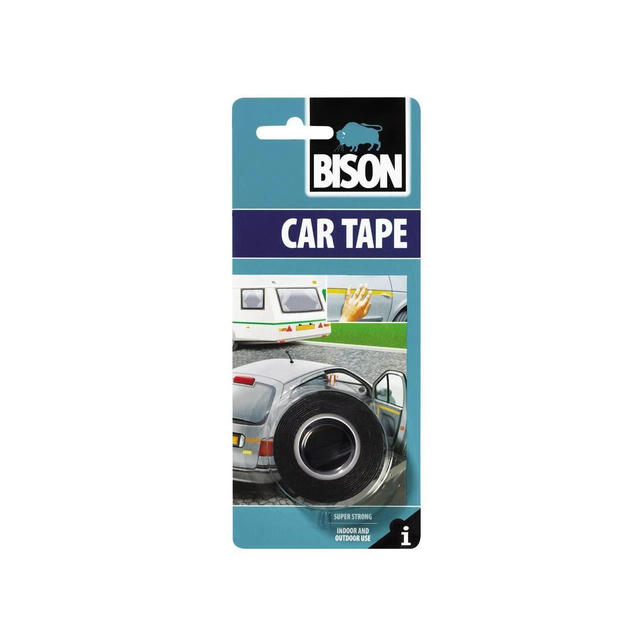 Bandă BISON Car Tape dublu adezivă pentru auto, 1,5mx19mm