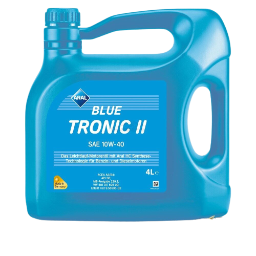Ulei motor Aral BlueTronic II 10W40 4L compatibil cu Fiat, VW, MB