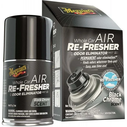 Spray MEGUIARS curatare aer conditionat auto Air Re-Fresher Black Chrome G181302EUMG, 57 g