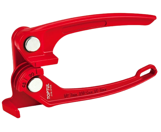 Dispozitiv TOPTUL JJBJ0106 pentru indoit tevi de frana, lungime 140 mm, diametru teava 3, 4, 6 mm