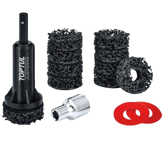 Set 14 instrumente TOPTUL JGAS1401 pentru polizare butuc roata, diametru exterior 36-40 mm, adaptor 1/2 inch