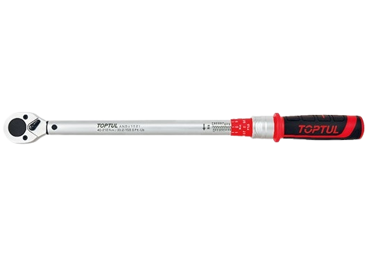 Cheie TOPTUL ANBV1206, dinamometrica, domeniu de strangere 10-60 Nm, prindere patrat 3/8 inch, lungime 340 mm