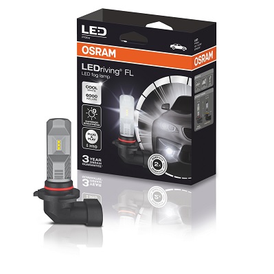 Set 2 becuri OSRAM LED LEDriving FL 9745CW, H10, tensiune 12V, putere 10W, soclu PY20d, 6000K