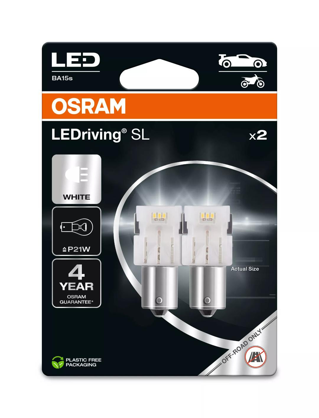 Bec Osram LEDriving P21W BA15s Off-Road