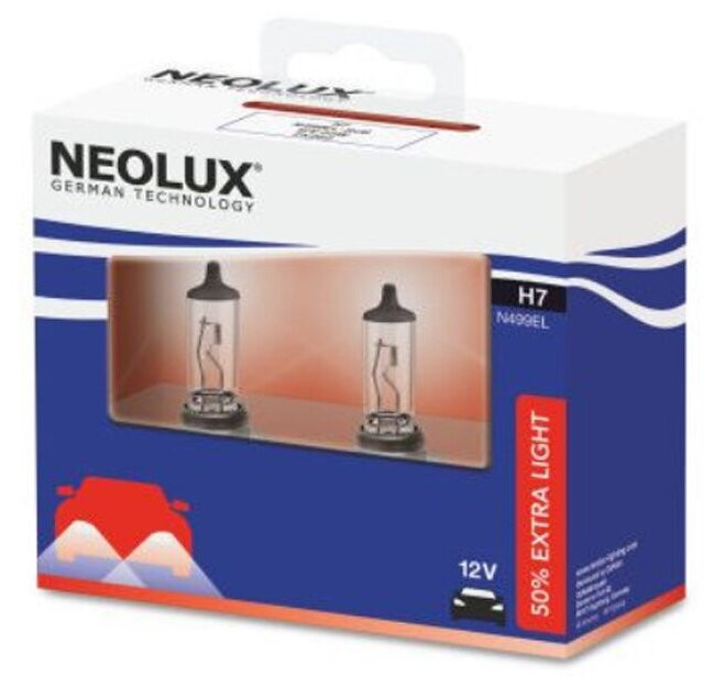 Bec Neolux Superior Light +50% H7 12V 55W PX26d