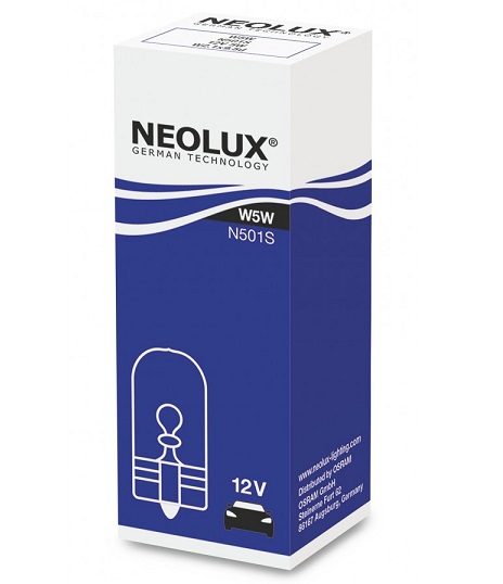 Bec auto NEOLUX N501S, W5W, 12V, 5W, soclu W2.1x9.5d