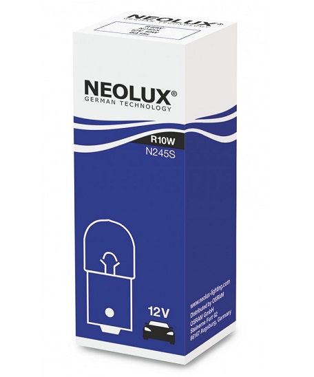 Bec auto NEOLUX R10W, 12V, 10W, BA15s, se vinde la set de 10 bucăți/preț pe bucată