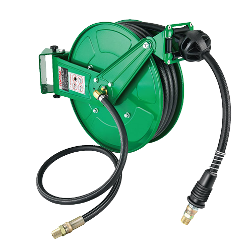 Tambur TOPTUL KHBR1015, furtun aer comprimat, cupla 3/8 inch, lungime furtun 15 metri, presiune maxima 200 psi