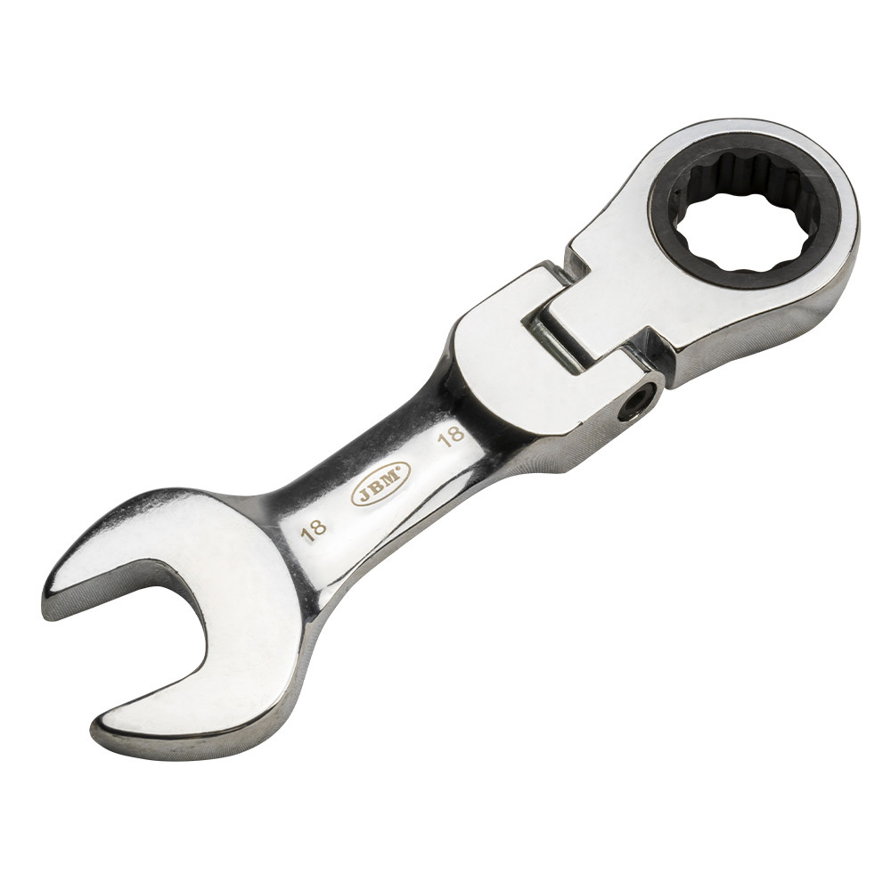 Cheie 8 mm combinată scurtă cu clichet articulat