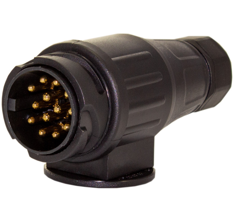 Mufa CARGUARD PRA003, priza remorca, 13 pini, tensiune 12V, din cupru+nylon, negru