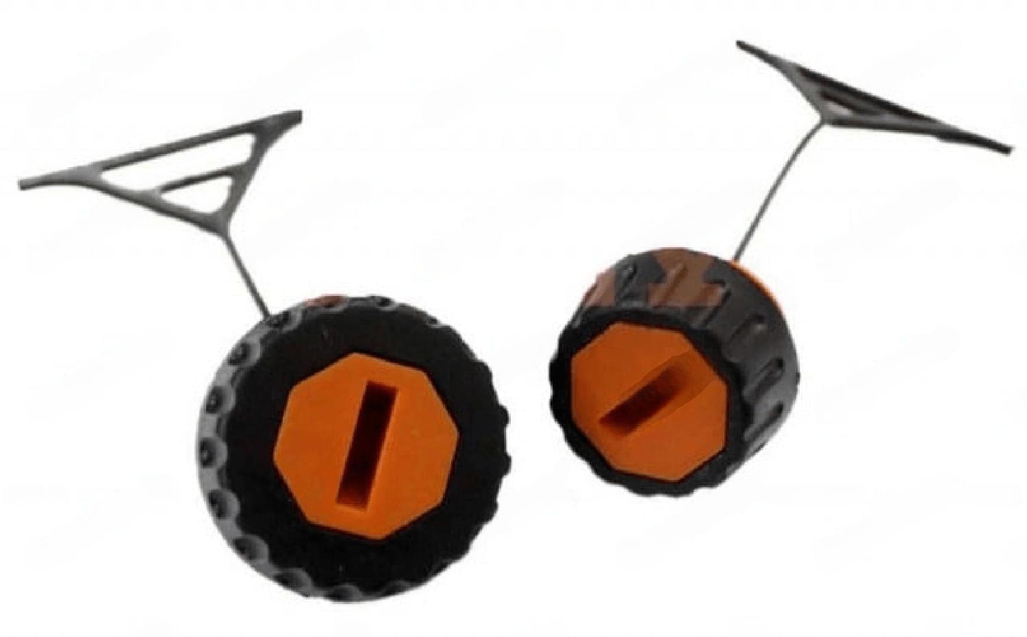 Set capac rezervor benzină + ulei compatibil cu drujbe Stihl (model portocaliu)