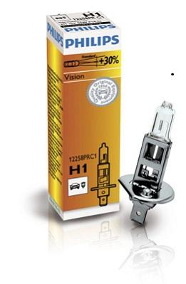 Bec Auto Philips H1 55W 12V Vision, Cutie, Model 12258PRC1