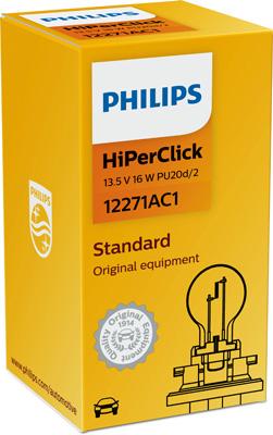 Bec semnalizare galben PHILIPS 12271AC1, PCY16W, 12V