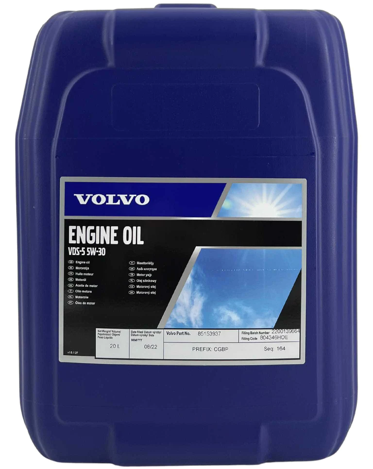 Ulei VOLVO VDS-5 5W30 85153937, volum 20 litri, sintetic