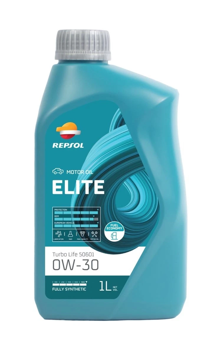 Ulei Repsol Elite Turbo Life 50601 0W30 1L motor pentru Volkswagen, Seat, Audi, VW, Skoda