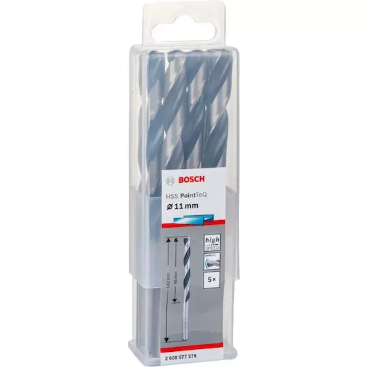 Set burghie metal HSS PointTeq 11.0mm, 5 bucăți