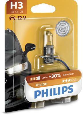 Bec Proiector H3 12V Philips Vision - Model 12336PRB1 (Blister)