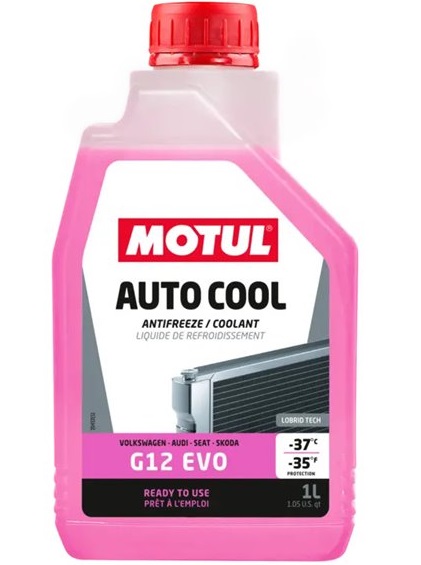 Antigel AUTO COOL ANTIFREEZE G12 EVO 112650, gata diluat, volum 1 litru pentru SKODA, VOLKSWAGEN, SEAT, VW, AUDI