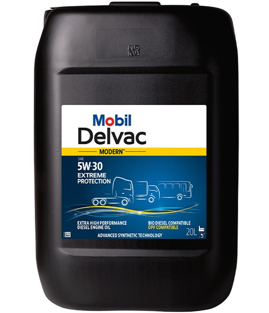 Ulei motor MOBIL 5W30 Delvac Modern Advanced Protection V6 157375, volum 20 litri, sintetic pentru MAN