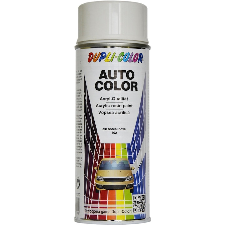 Vopsea auto spray Dacia Alb Boreal 350 ml