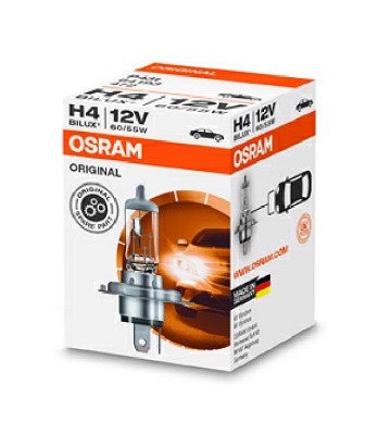 Bec original far faza lunga 12 V, H4 60/55 W, OSRAM 64193