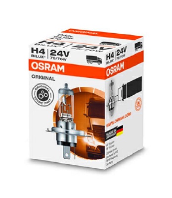 Bec camion OSRAM far faza lunga 24 V, H4 75/70 W, original, 64196
