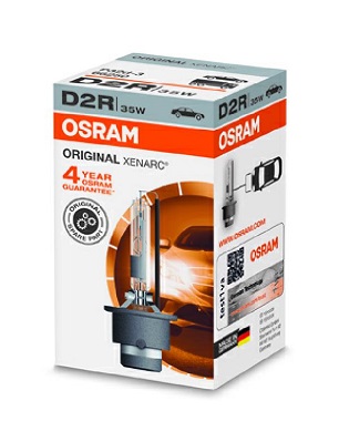 Bec original xenon far faza lunga 85V D2R 4100 K Xenarc, OSRAM 66250