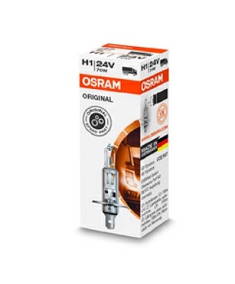 Bec original camion far faza lunga 24 V, H1 70 W, OSRAM 64155