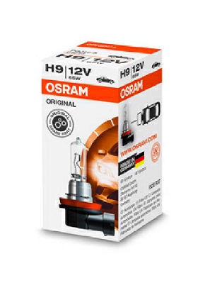 Bec OSRAM far faza lunga 12 V, H9 65 W, original, 64213