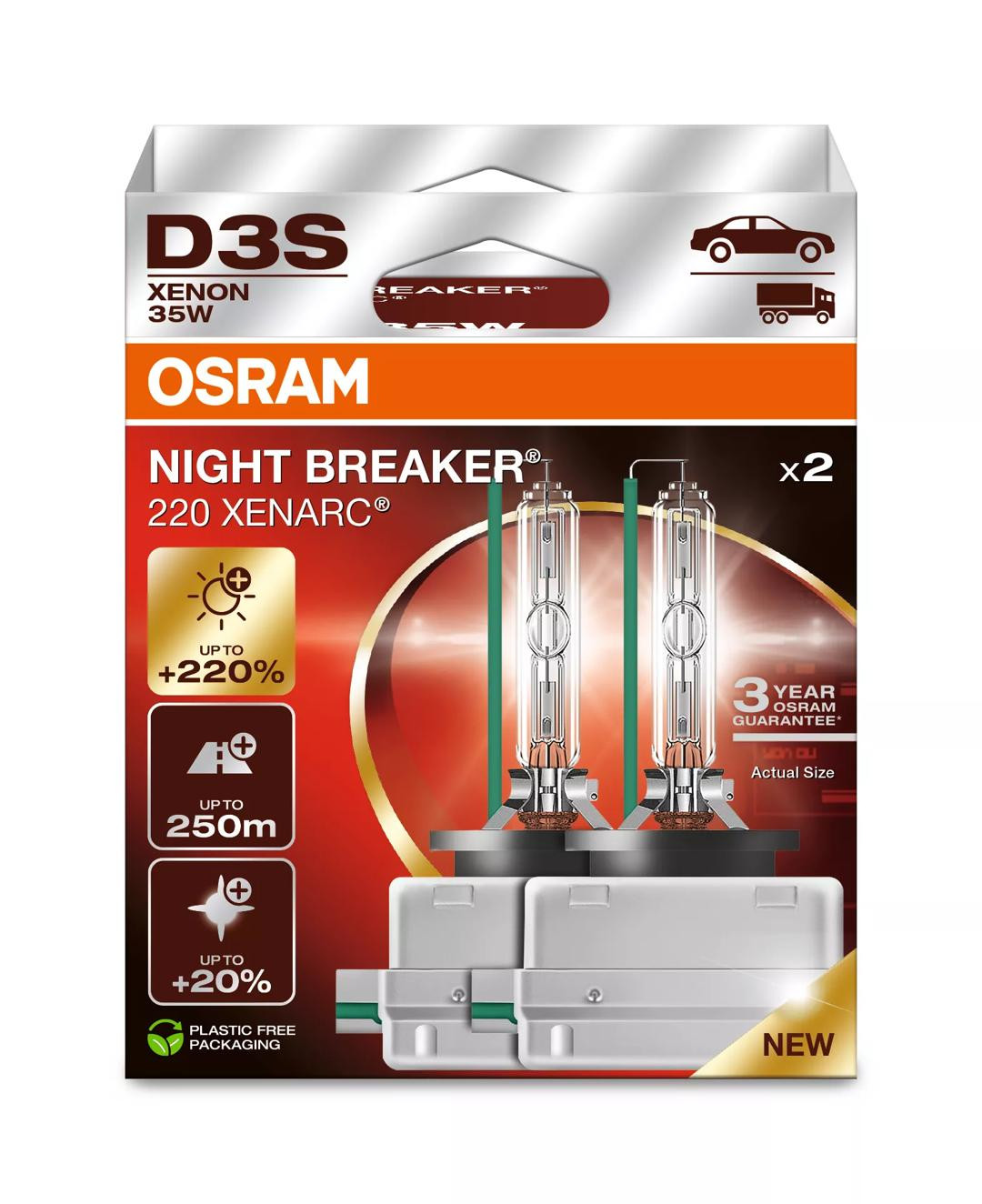Bec Osram Xenarc D3S Night Breaker 220 42V 35W Duo Box