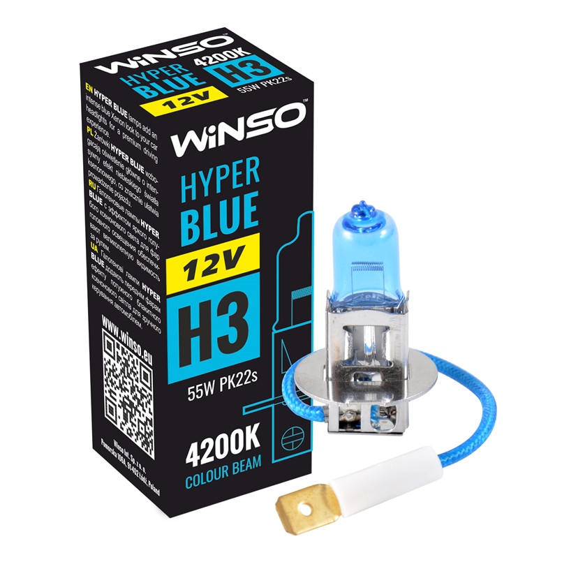 Bec Winso Hyper Blue H3 - Halogen 12V, 55W PK22s 4200K