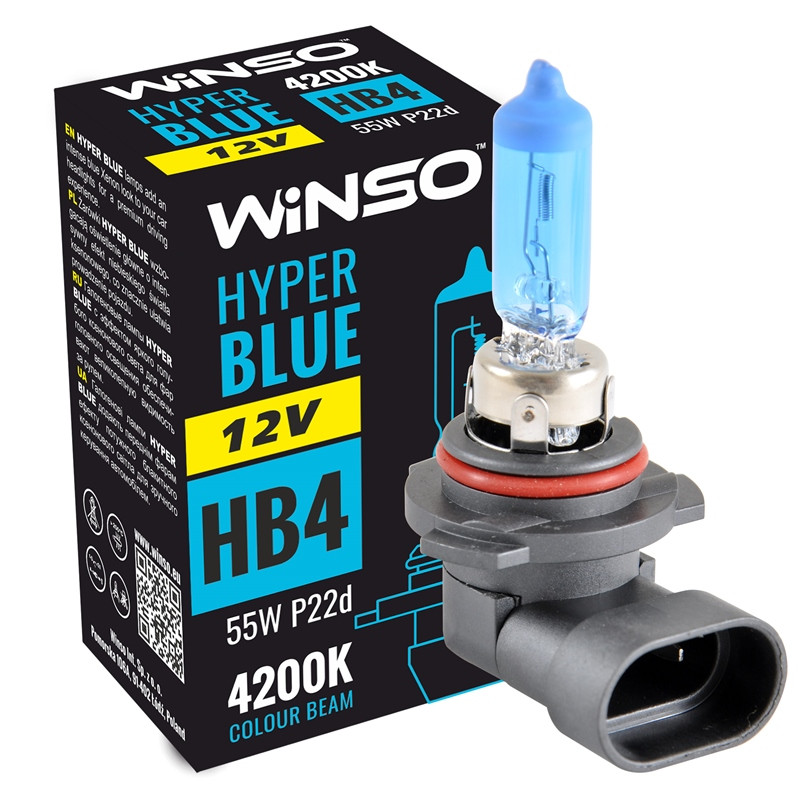 Bec Winso Hyper Blue Halogen HB4- 12V, 55W P22d 4200K