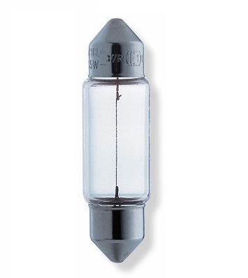 Bec OSRAM 6418, iluminare număr circulație 12 V, C5W, SV8,5-8, original, preț pe bucată, comandă minimă 10 bucăți