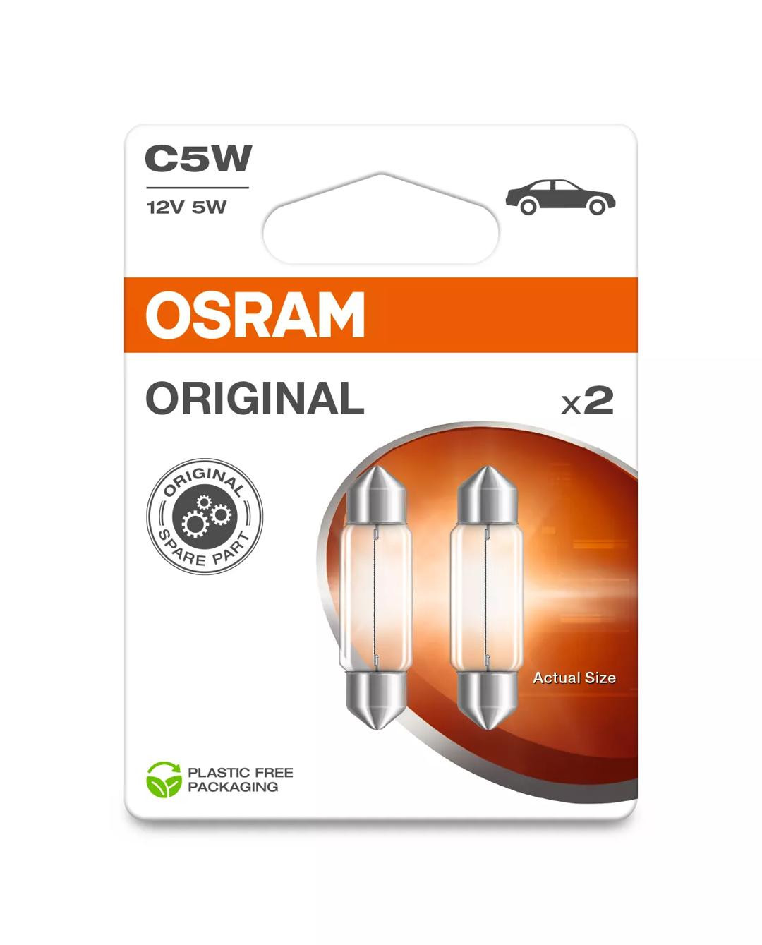 Bec Original Osram C5W 12V 5W SV8.5-8 Set 2 buc