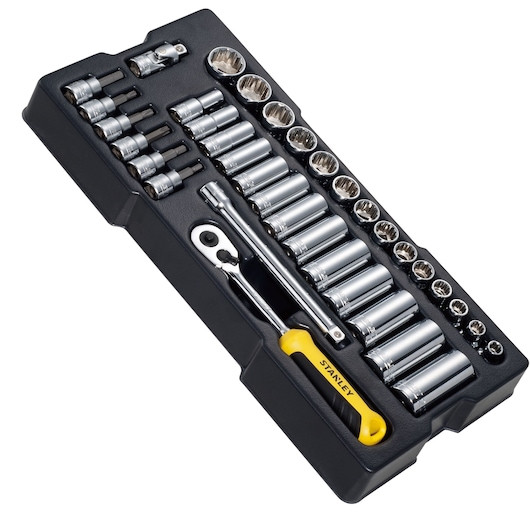 Modul de chei tubulare TRANSMODULE SYSTEM STANLEY de 3/8 in., 36 buc