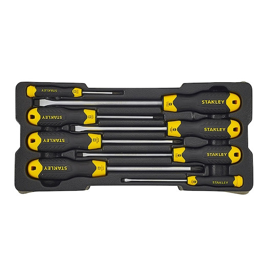 Șurubelniță STANLEY Cushion Grip TRANSMODULE SYSTEM, 8 buc