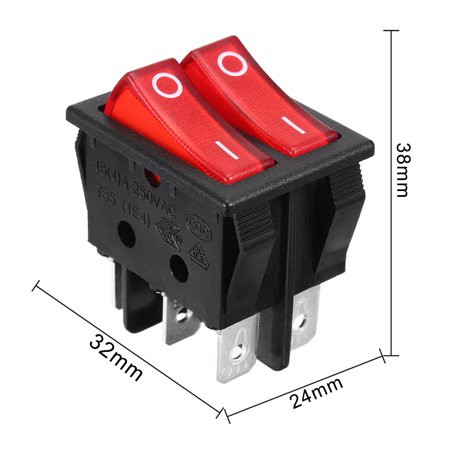 Dublu comutator bipolar 15A 250V