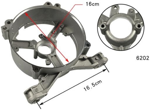 Carcasă carter generator 168 (model 2) pentru rulment de tip 6202