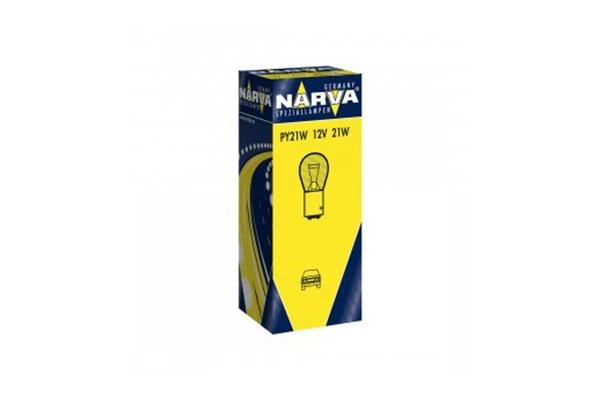 Bec Auto pentru Semnalizare NARVA 17638, PY21W, 12V, 21W, Soclu BAU15s, Culoare Galbenă