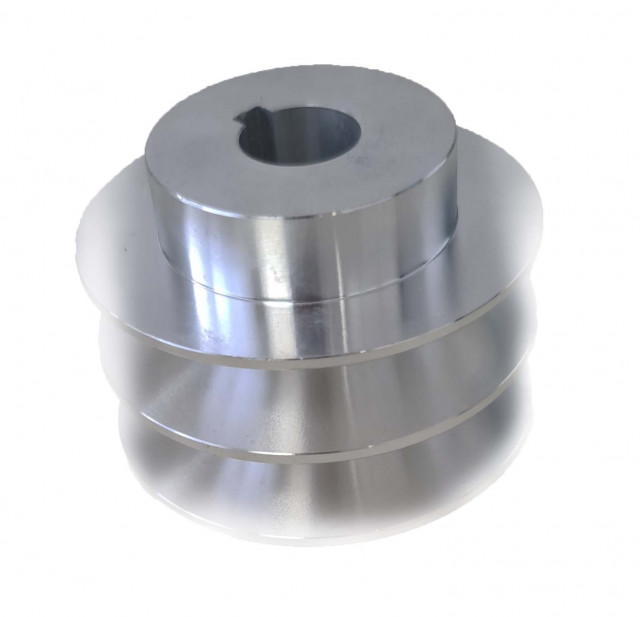 Fulie dublă pentru motosapă (ax de 20mm, diametru de 80mm) pentru curea de 17mm